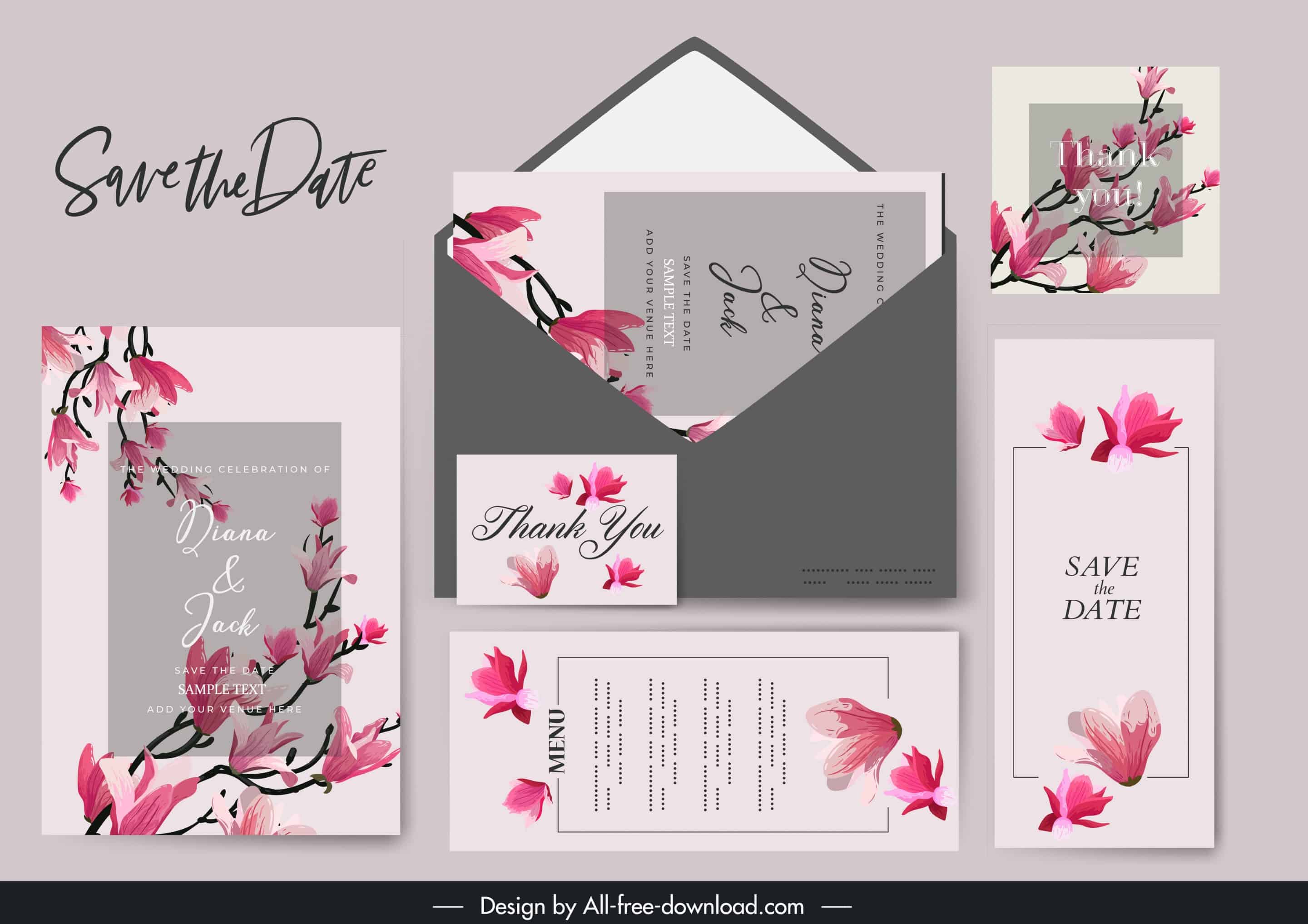Blooming Sakura - Wedding Invitation
