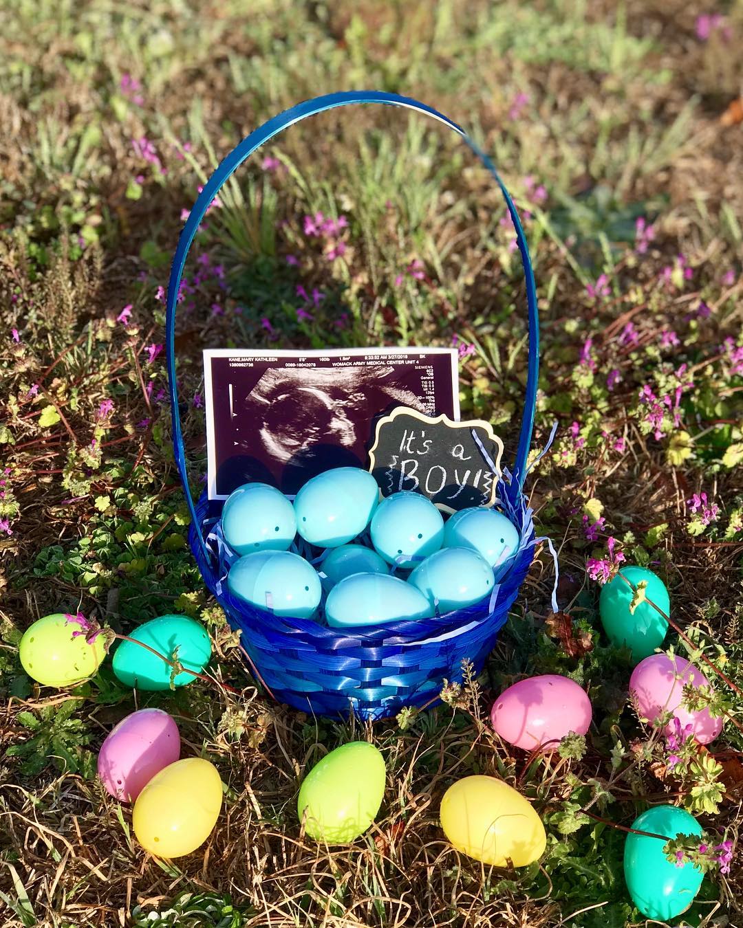 Easter Gender reveal party!