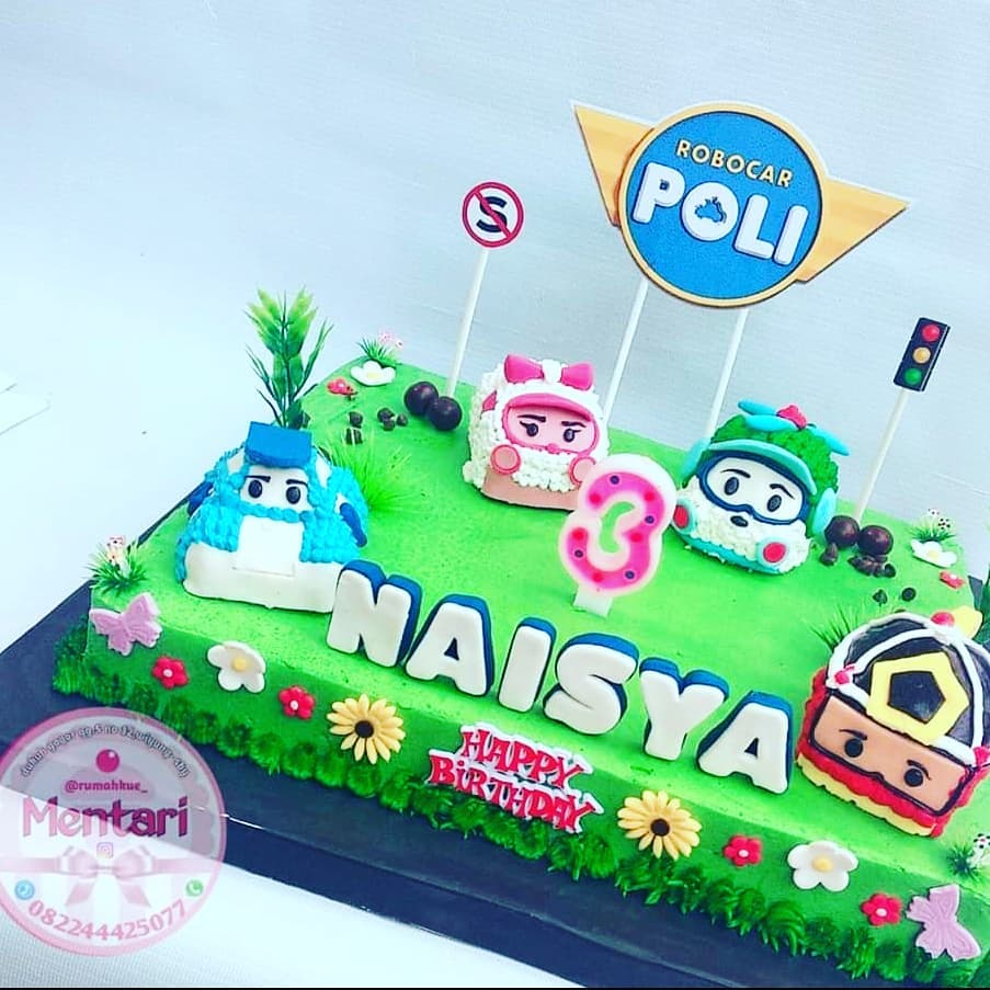 Robocar Poli - Birthday Cake