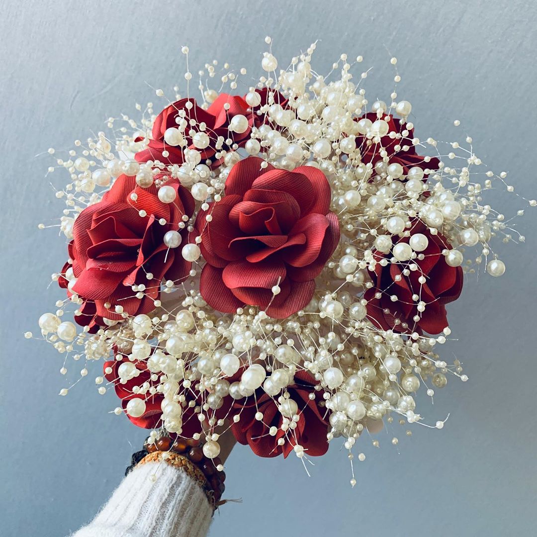 Unusual wedding bouquet