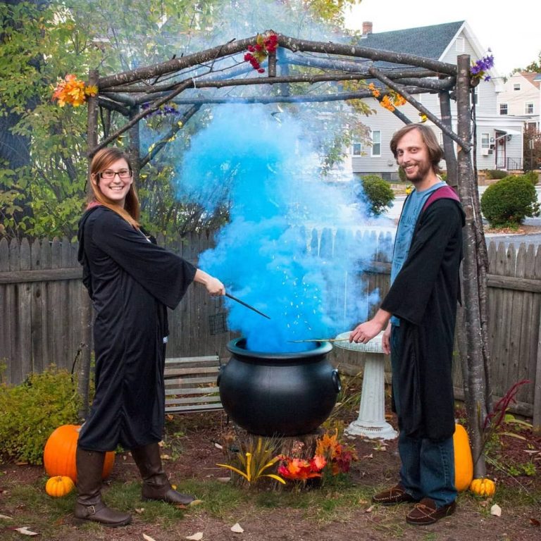 Halloween gender reveal party