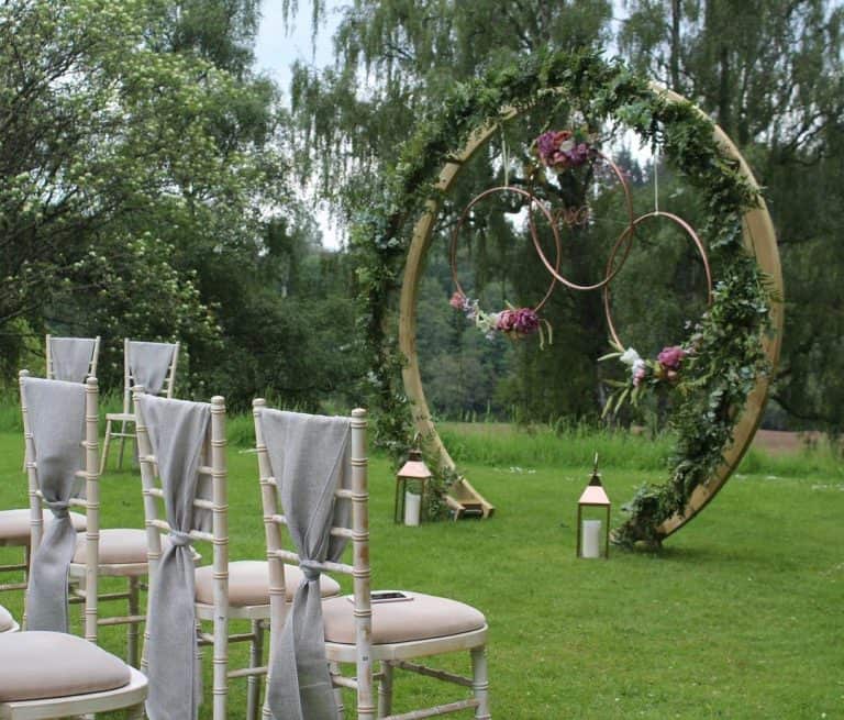 round wedding arch ideas