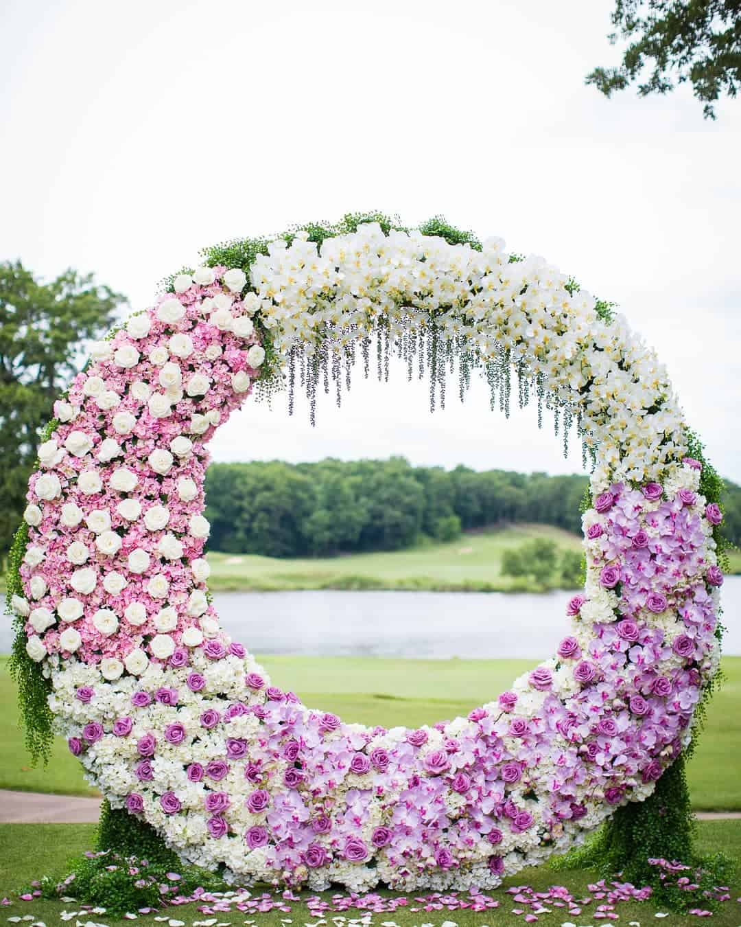 round wedding arch ideas