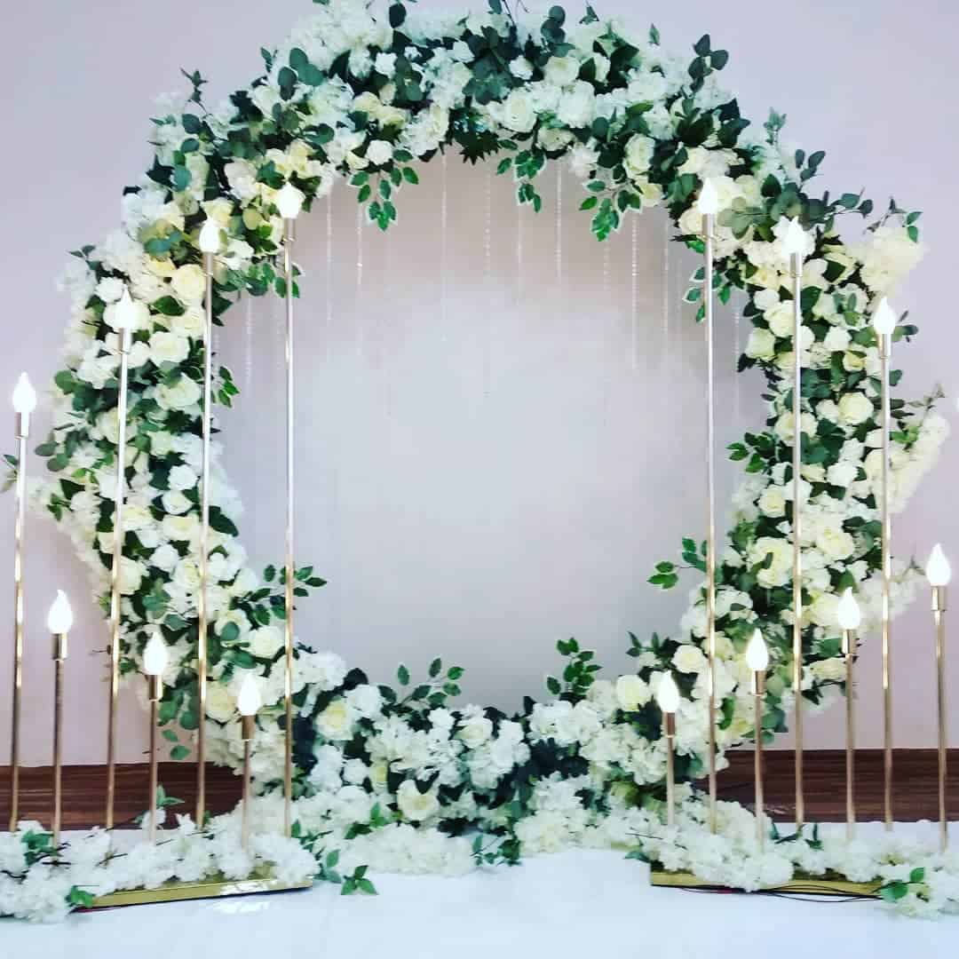 round wedding arch ideas