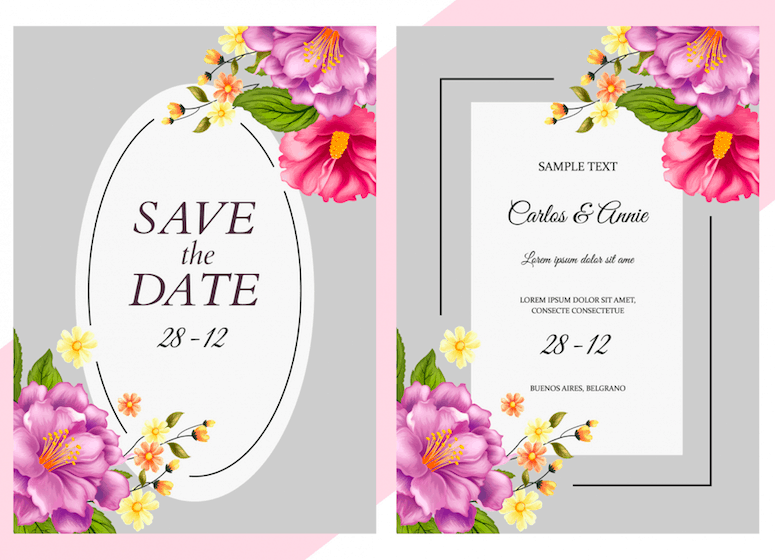 Elegant Floras – Wedding Invitation