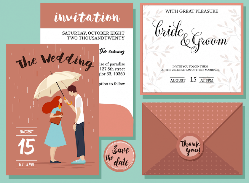 Rain – Wedding Invitation