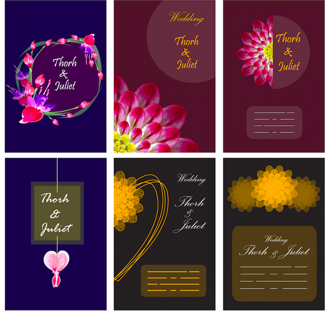 Colourful Set – Wedding Invitations