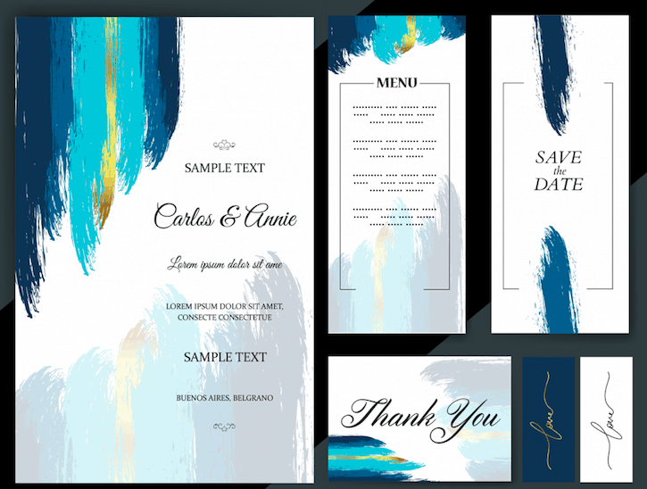 Abstract Design – Wedding Invitation