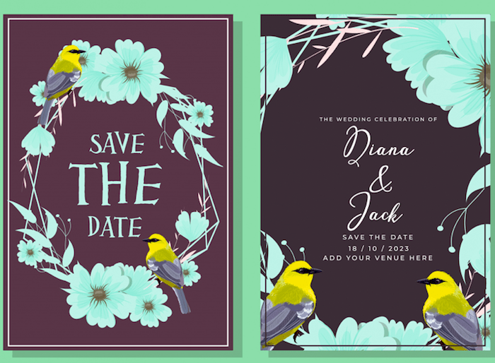 Dark Bird – Wedding Invitation