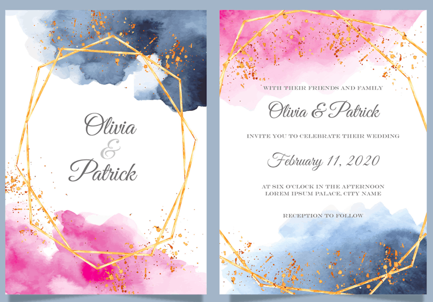 Watercolor – Wedding Invitation