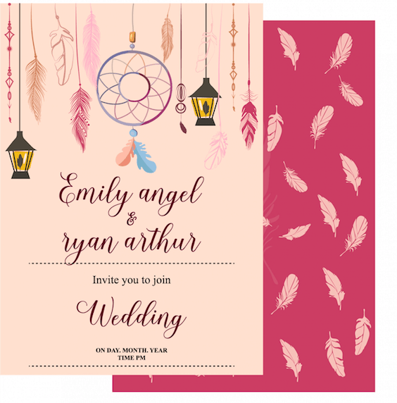 Boho Style – Wedding Invitation