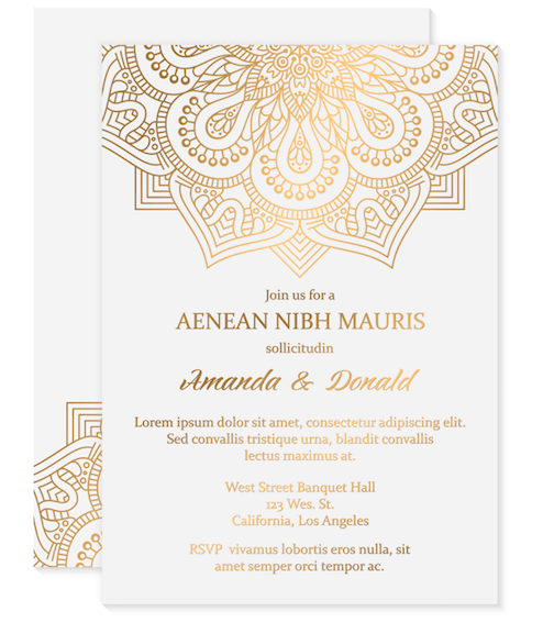 Mandala Gold – Wedding Invitation
