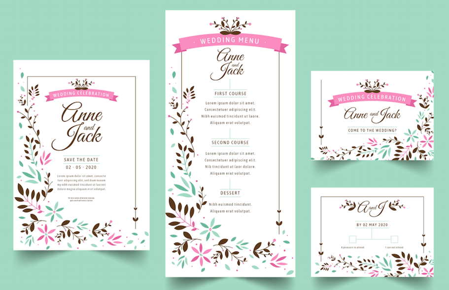 Cute Flora – Wedding Invitation