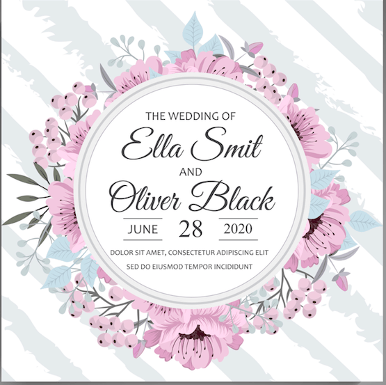Tender Wreath – Wedding Invitation