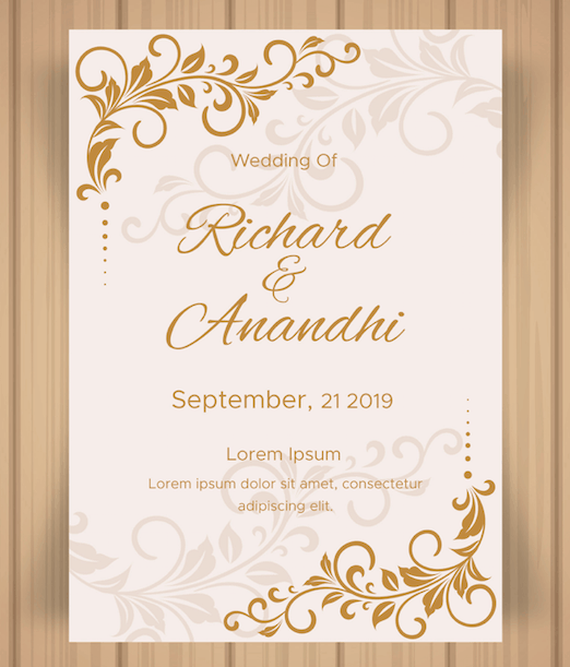 Classical Decor – Wedding Invitation