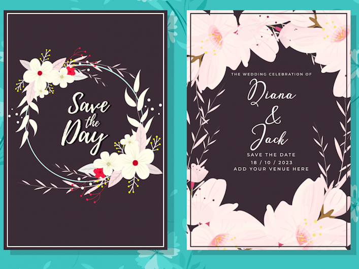 White Flora – Wedding Invitation