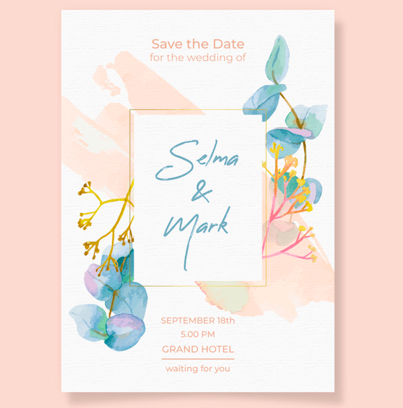 Pretty Floral - Wedding Invitation